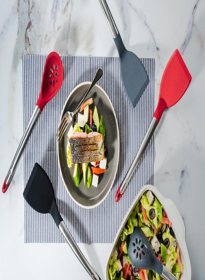 Cuisipro Silicone Turner, 12.5-Inch, Red - Image 5