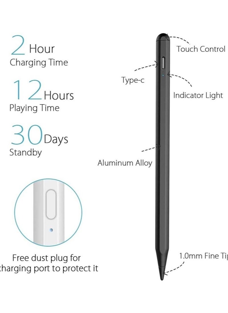 ELTRAZONE - Upgraded Stylus Pen for Touch Screens, Rechargeable Phone Pen for Android & iOS Compatible with iPhone/iPad/Pro/Mini/Other Tables & Smart Phone - Image 1