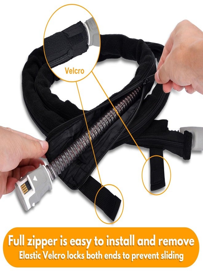Healvaluefit 6.4ft CPAP Hose Cover for ResMed ClimatelineAir AirSense 10 & 11, CPAP Tube Cover Cat Proof, Double-sided Hose Wrap Full Zipper for Heated Tubing - Image 5