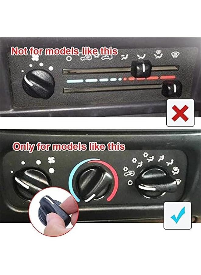 Generic 3PCS A/C Heater Air Conditioning Knob Control Blower Fan Knob Compatible for for Jeep Wrangler 1999-2006,for Dodge Ram for 1999-2003 for 5011218AC  - Image 4
