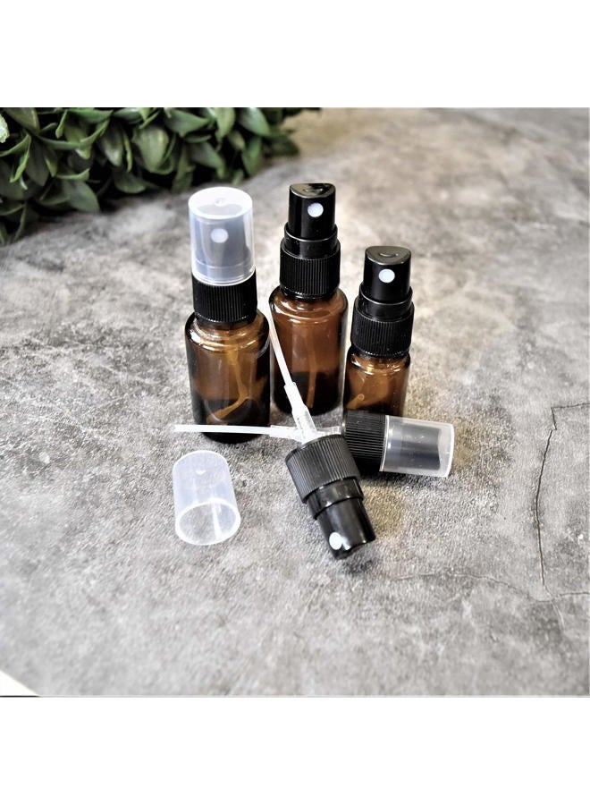 holistic oils رؤوس رش زجاجات الزيوت الأساسية - 12 رأس رش زيت أساسي زجاجة رش زيت رذاذ بديل مضخة قابلة لإعادة الاستخدام لرؤوس زجاجات الزيوت الأساسية 5 مل، 15 مل، 20 مل - Image 2