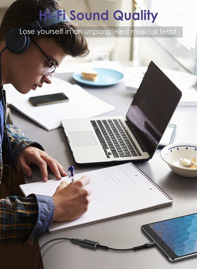 Mangotek USB C to Lightning Adapter, Lightning Female to USB C Male Audio Adapter MFi Certified Headphone Cable Converter for iPhone 15 iPad MacBook Type C Phone (Not Support Charging, Data Transfer) - Image 5