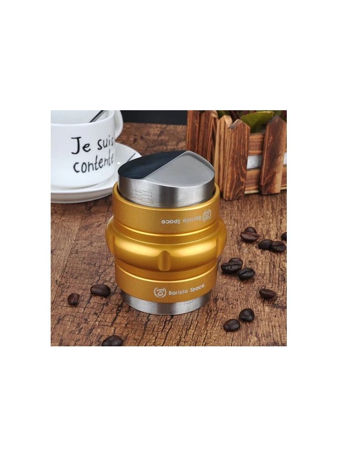 Barista Space أداة توزيع القهوة 2 في 1 مقاس 58 مم من باريستا سبيس - ذهبية - Image 1
