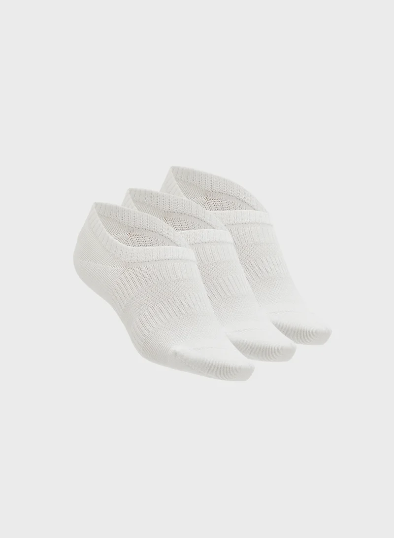 جينجر 3PK Cotton No Show Trainer Liners