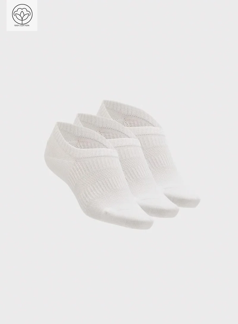 Ginger 3PK Cotton No Show Trainer Liners