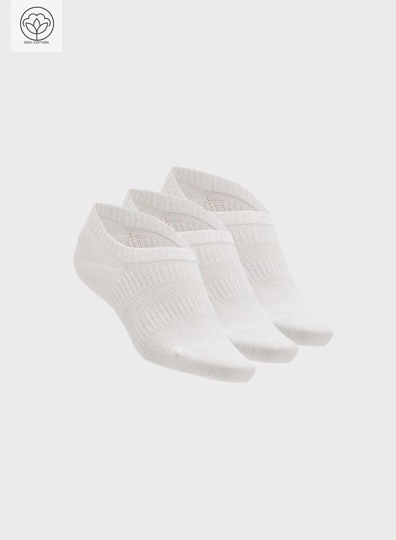 Ginger 3PK Cotton No Show Trainer Liners - Image 1