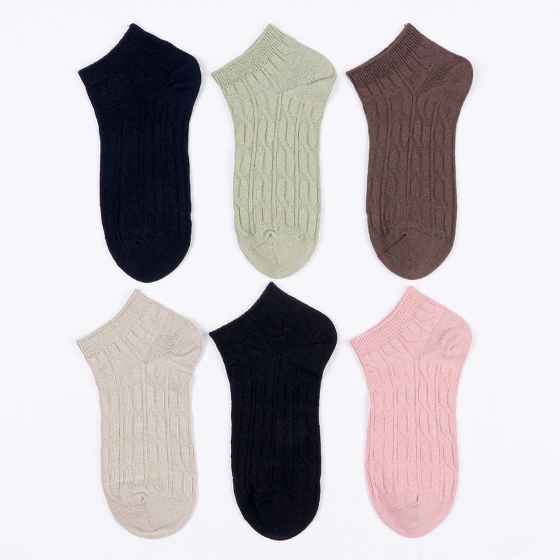 MOMO Women's Summer Boat Socks Breathable Mesh Thin Combed Cotton Solid Color Casual Sports Socks - Image 2