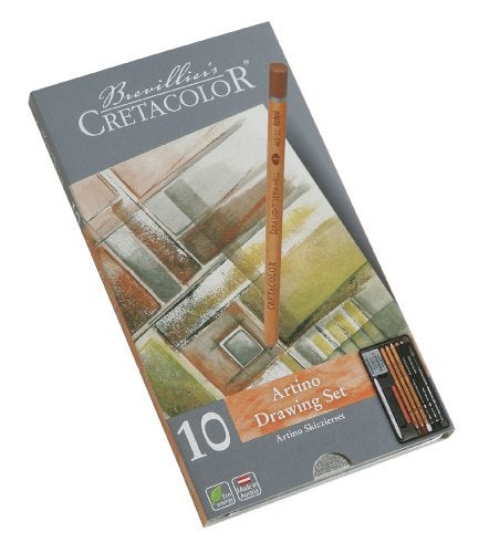 Cretacolor Artino Sketching Set Basic Drawing Tin Set of 10 - Image 1