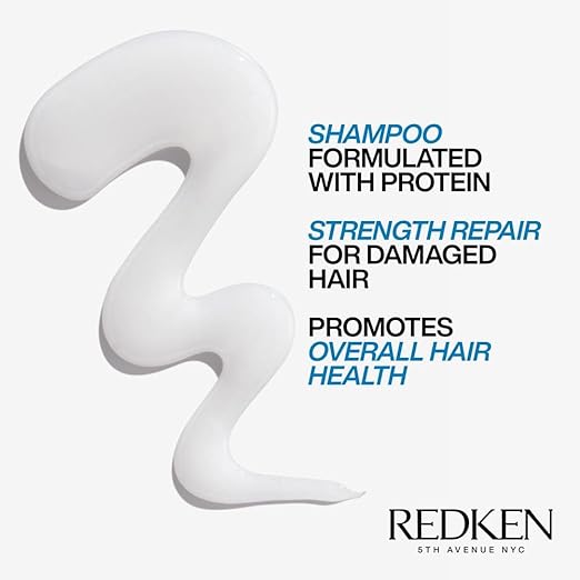 REDKEN Shampoo For Damaged Hair Repairs Strength Builds Resilience Extreme - Image 3