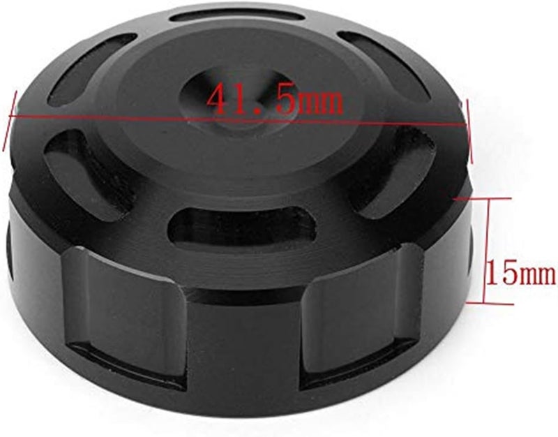 QASULER CNC Motorcycle Brake Fluid Reservoir Cap - Gold - Image 2