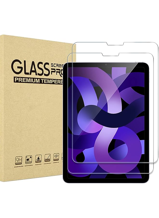 Procases [2 Pack] Screen Protector for iPad Air 5/Air 4 10.9/iPad Pro 11 All Model, Tempered Glass Screen Film Guard for Air 5th 2022/Air 4th 2020/iPad Pro 11" - Image 1