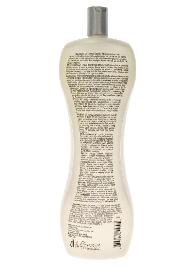 Biosilk Silk Therapy Shampoo for Unisex, 34 Ounce - Image 2