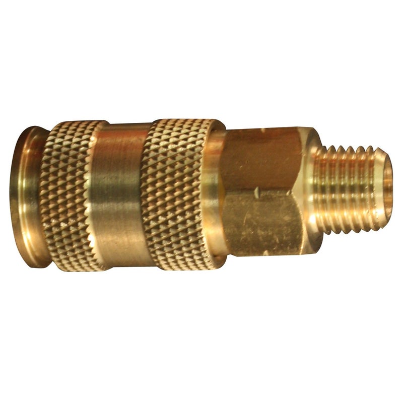 Milton Industries S-765 HI-Flo V-Style -FeetA,M,V-Feet 1/4-Inch MNPT Brass Body, Single