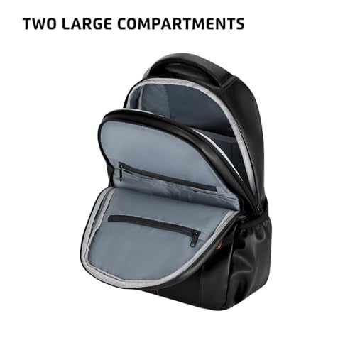 Safari Velante 30L Formal Laptop Backpack Bag for Men & Women, Ideal for Office Use/School/College Boys and Girls, 2 Compartment, Premium Fabric, Antitheft & Organizer, Black - Image 4