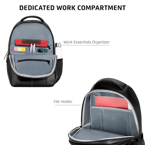 Safari Velante 30L Formal Laptop Backpack Bag for Men & Women, Ideal for Office Use/School/College Boys and Girls, 2 Compartment, Premium Fabric, Antitheft & Organizer, Black - Image 3