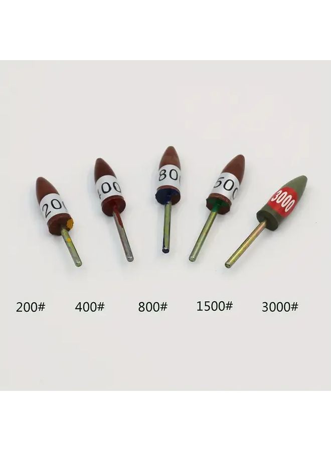 مجموعة رأس طحن الماس 3 مم مقبض 200 400 800 1500 3000 حبيبات للحجر - Image 2