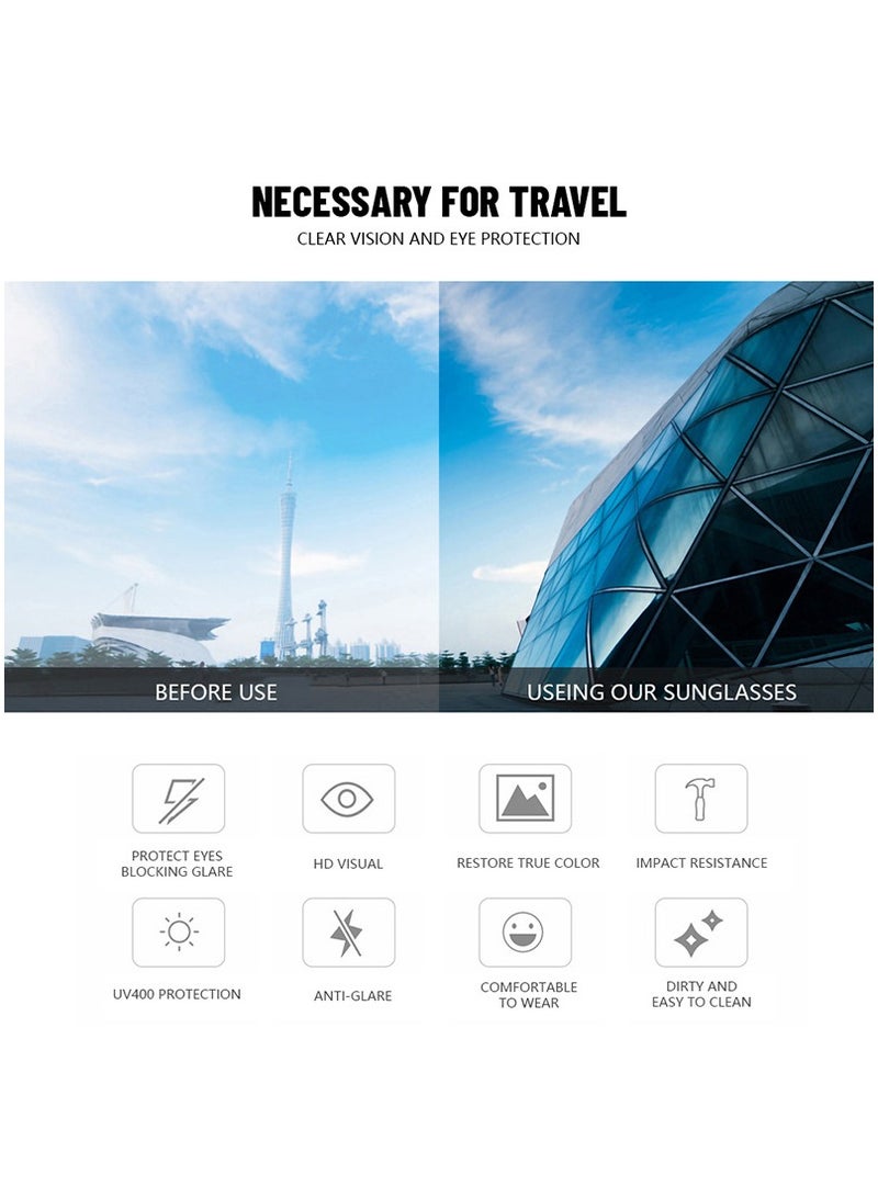 Zikra Retro Rectangle Sunglasses Women and Men Vintage Small Square Sun Glasses Protection Glasse, UV400 Protection Glasse, Vintage Driving Glasses 90s Fashion Narrow Square Frame - Image 5