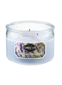 Candle-lite Scented Fresh Lavender Breeze Fragrance, One 10oz. 3-Wick Aromatherapy Candle with 20-40 Hours of Burn Time, Light Purple Color, 10 oz - pzsku/Z0497830CE2DBD10D6CC4Z/45/_/1731077912/07b2153a-619e-459e-a6c2-8478794390fc