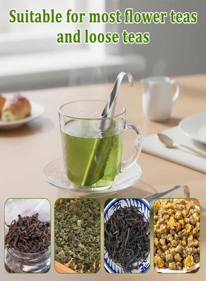 Zelphvt 2 Pcs Metal Tea Infuser with Teaspoon TeaTweezers, Extra Fine Mesh Stainless Steel Tea Diffusers for Loose Teas with Hook Handle Teas Holder Loose Leaf for All Kinds of TeasCoffee, Spices, Seasonings - Image 5