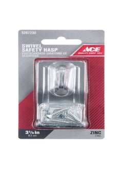 ACE High Quality Zinc Swivel Staple Safety Hasp Silver 3-1/4 Inch 5287230  - Image 1