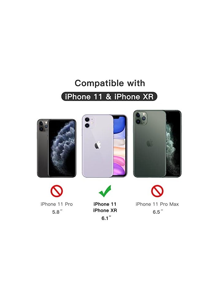 JETech Full Coverage Screen Protector for iPhone 11/XR 6.1-Inch, Black Edge, Tempered Glass Film with Easy Installation Tool, Case-Friendly, HD Clear, 3-Pack - Image 2