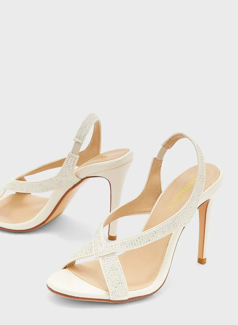 Namshi x Diamante Slingback Sandal