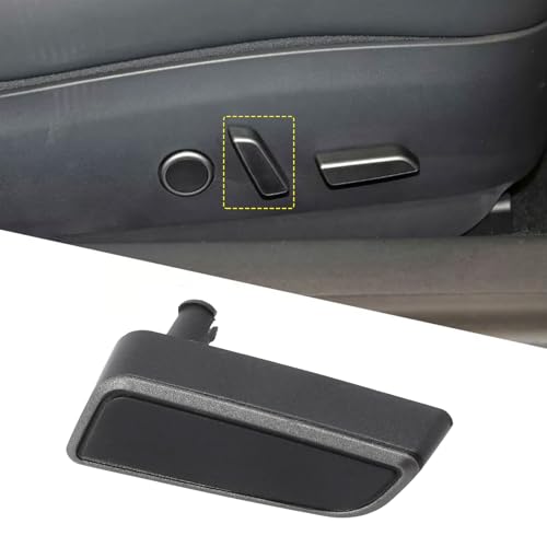 YUNHECAM Seat Adjustment Button Black Trims For Tesla Model 3/Y 2021 2022 2023 2024 Front Passenger Side Seats Backrest Forward Button Switch Cover Replacement 1098843-01-D - Image 1