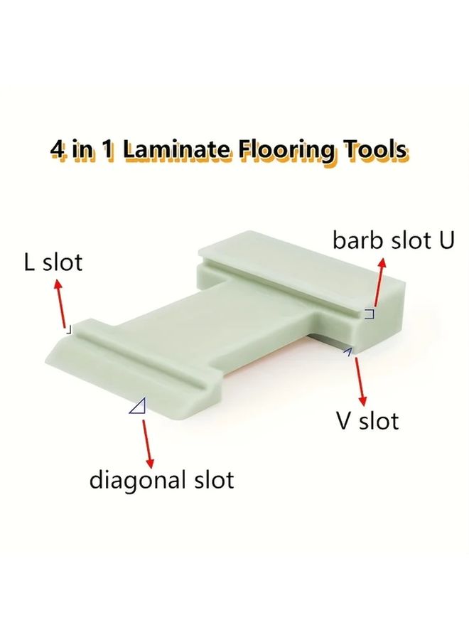 4 In 1 Laminated Flooring Installation Tool With Durable Nylon Hammer And Slots - Image 5