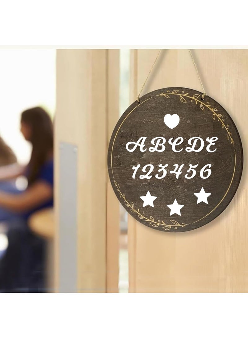 سيوسي Mini Alphabet Stickers, 0.5" Cursive Letter Decals, Waterproof Vinyl DIY Stickers for Water Bottles, Scrapbooks, Mailbox Labels & Crafts,1/2 Inch Small Font Sticker (30-Sheet, White) - Image 3