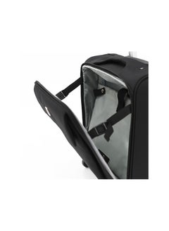 GIORDANO Giordano Softside Double Spinner Wheel Luggage Trolley Bag,Black  - Image 4