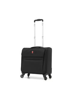 GIORDANO Giordano Softside Double Spinner Wheel Luggage Trolley Bag,Black  - Image 1