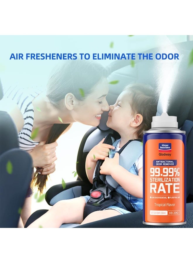 Glodway Car Air Refresher Spray, Odor Eliminator with Tropical Scent, 150 ml - Image 4