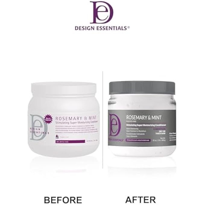 Design Essentials ROSEMARY & MINT STIMULATING SUPER MOISTURIZING CONDITIONER FOR DRY, THICK, OR BRITTLE HAIR; SULFATE-FREE, STIMULATES SCALP, MOISTURIZES HAIR, 32 OZ - Image 2