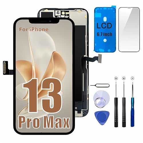 passionTR for iPhone 13 Pro Max LCD Screen Replacement Kit, 6.7'' A2643 A2484 A2641 A2644 A2645 Screen Digitizer 3D Touch Assembly Repair Part with 120Hz ProMotion - Image 1