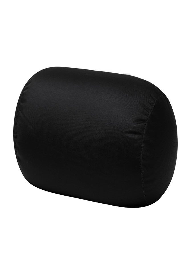Focustree Squishy Microbead Bean Neck Pillow 2Pcs Bolster Tube Body Pillow for Sleeping Smooth Cool Touch Fabric Neck & Back Support Throw Travel Pillow Fun Colors (Dark Black 2Pcs) - Image 2