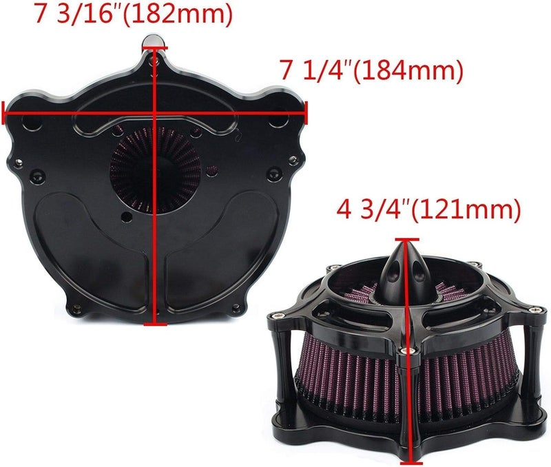 Wivplex Motorcycle Air Filter for Harley Models 1993-2017 - Image 2