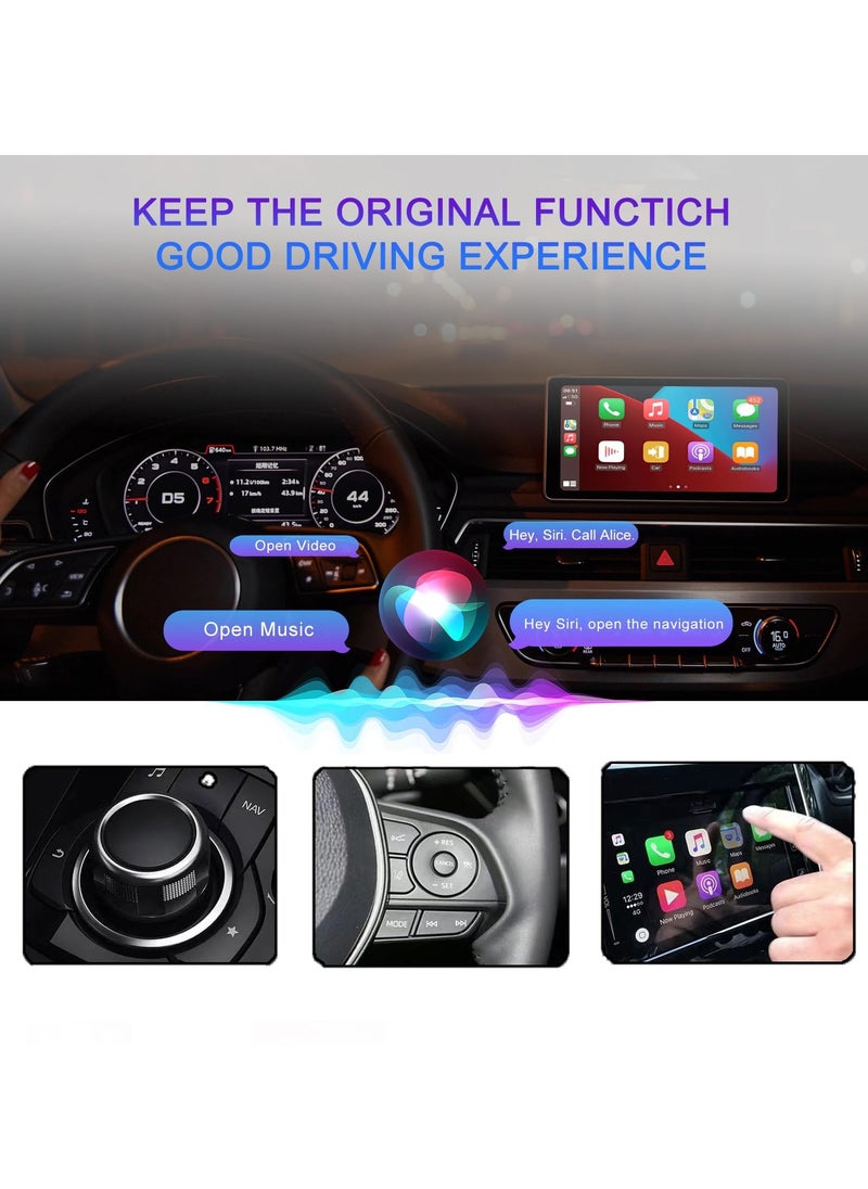 KASTWAVE - محول CarPlay اللاسلكي وAndroid Auto - التوصيل والتشغيل لصورة AirPlay وصورة Android وCarPlay Al Box - Image 1