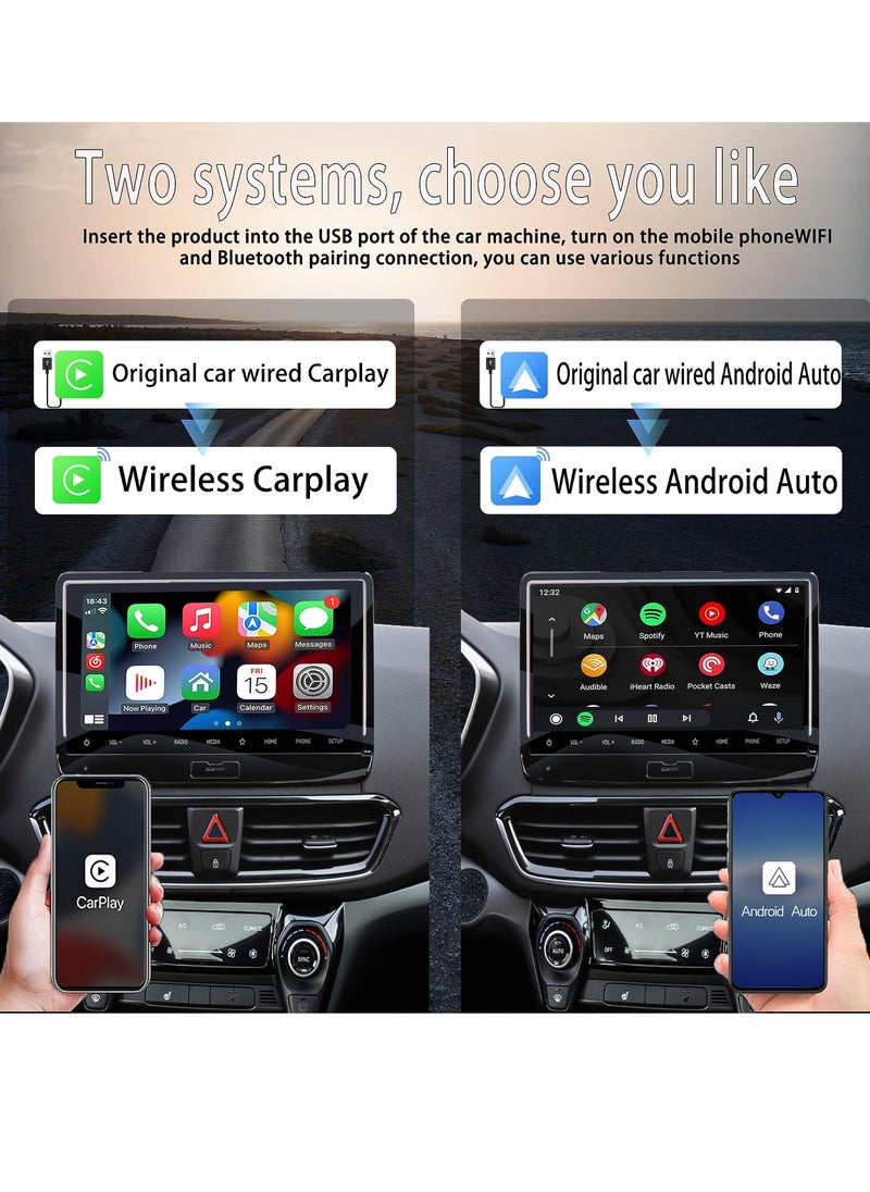 KASTWAVE - محول CarPlay اللاسلكي وAndroid Auto - التوصيل والتشغيل لصورة AirPlay وصورة Android وCarPlay Al Box - Image 1