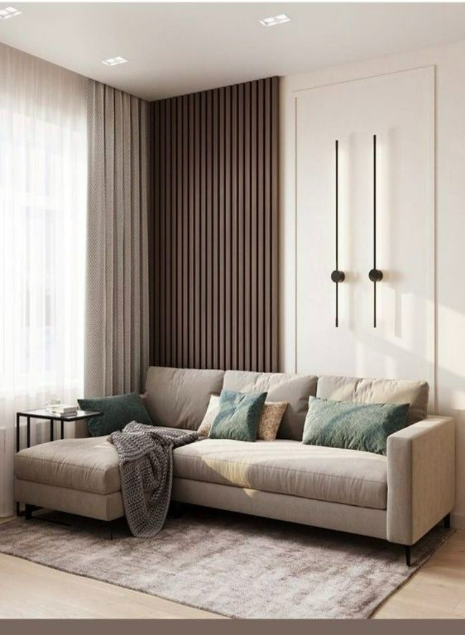 HODGE Sofa size 250x85 white color made of durable Swedish wood and Super Soft fabric, Safa Al Madinah - Image 1