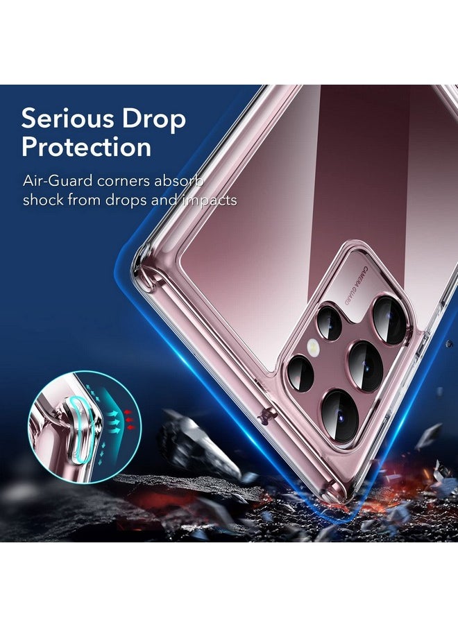 ESR ESR for Samsung Galaxy S22 Ultra Case with Adjustable Stand, Military-Grade Drop Protection, 3 Stand Modes, TPU, Supports Wireless Charging, Slim Patented Metal Kickstand Phone Back Cover, Clear  - Image 4