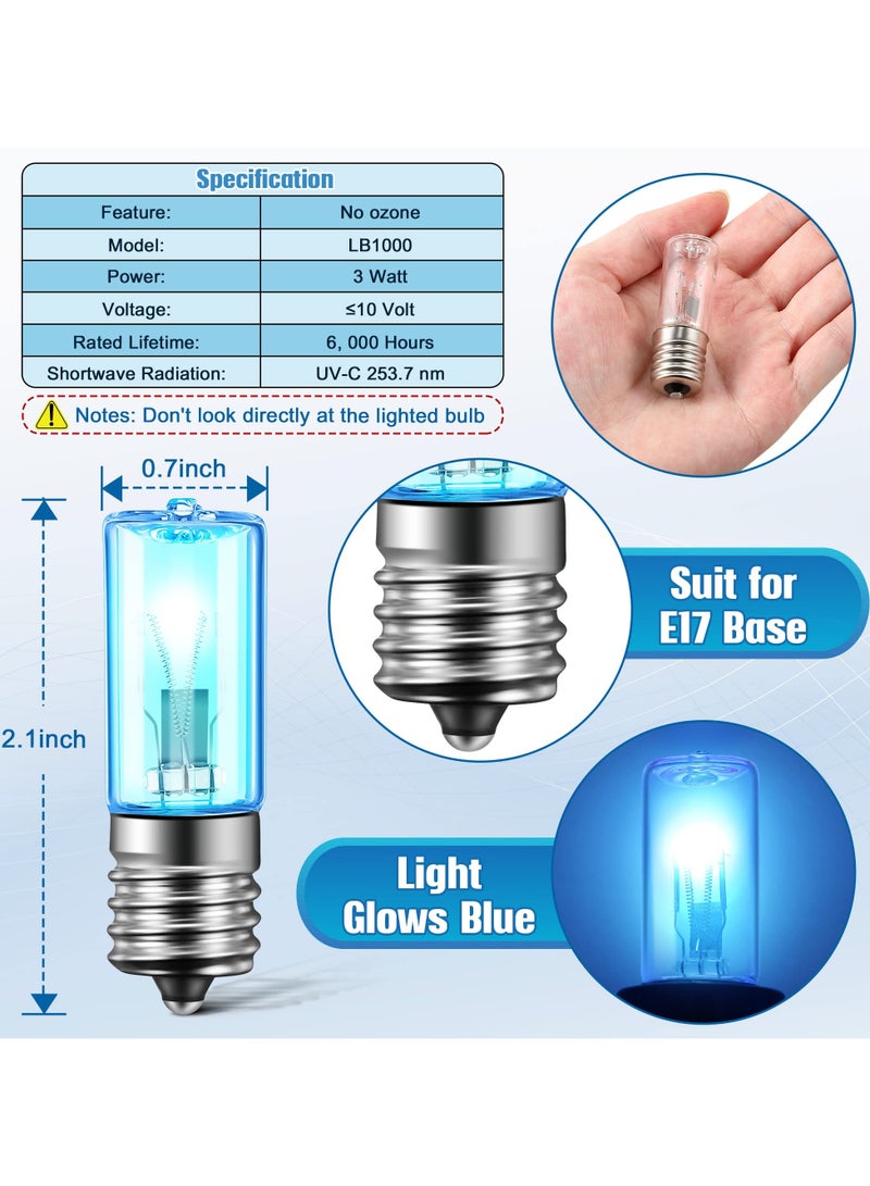 SYOSI مصباح ضوء استبدال UVC SYOSI 6 حزمة LB1000 متوافق مع جهاز تطهير الهواء Germ Guardian GG1100W، GG1000، GG1100B، GG1000CA، LB-1000، GGH200، 661000CA مصفاة هواء 10 فولت مصباح UVC - Image 5
