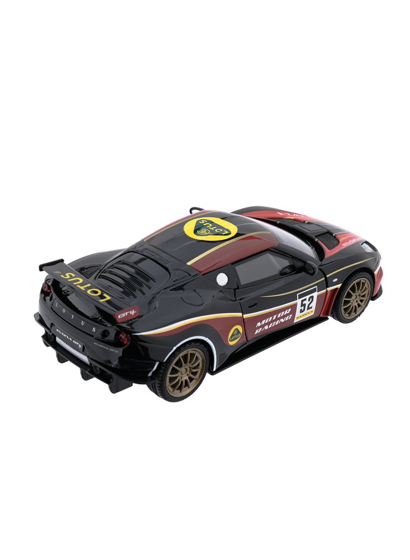 MOTORMAX GT Racing Lotus Evora GT4 Die-Cast Model Car 1:24 Scale | Officially Licensed British Racing Collectible | Opening Doors, Detailed Interior & Free-Wheeling Die-Cast Toy - Image 2