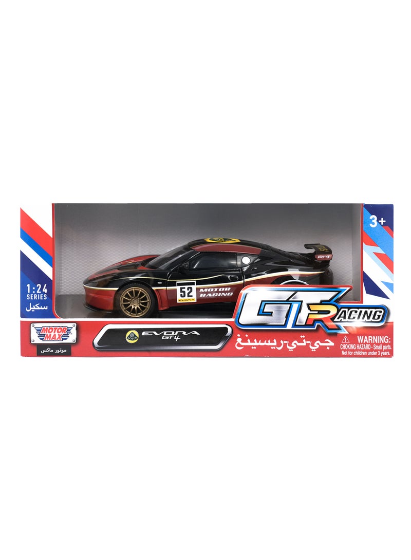 MOTORMAX GT Racing Lotus Evora GT4 Die-Cast Model Car 1:24 Scale | Officially Licensed British Racing Collectible | Opening Doors, Detailed Interior & Free-Wheeling Die-Cast Toy - Image 5