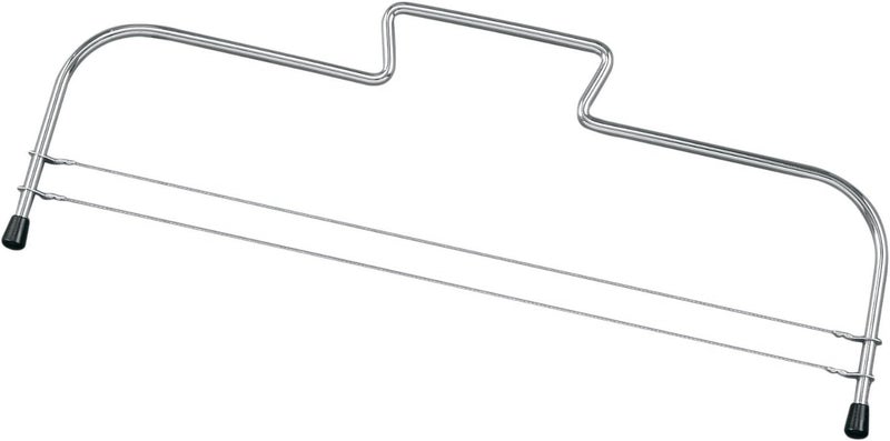 Simplex Duo 71602270 Cake Base Divider with 2 Serrated Cutting Wires, Stainless Steel, Length: 32 cm, Silver