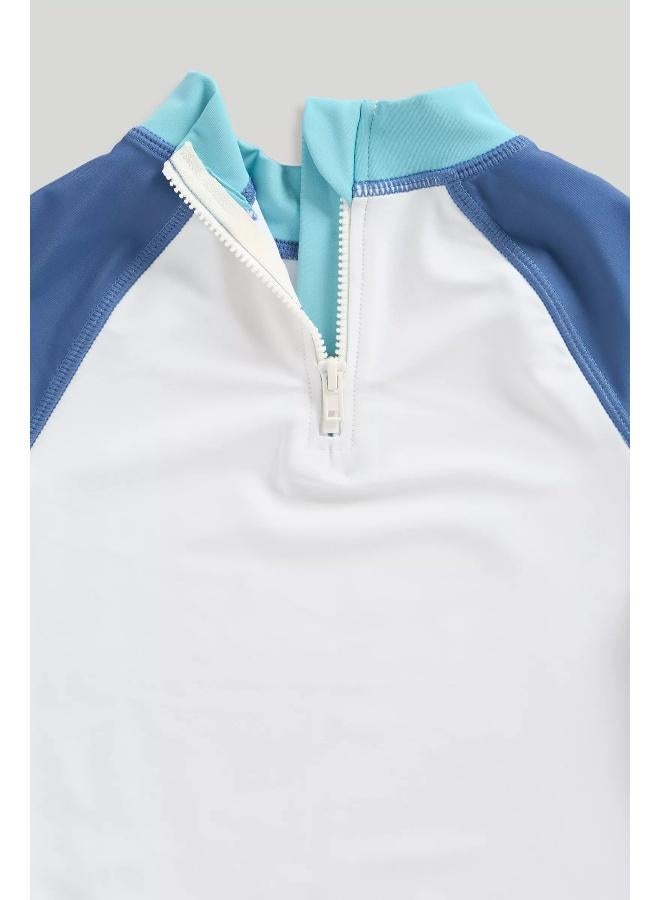 mothercare Sunsafe UPF50+ Rash Vest and Swim Shorts Set  - Image 3