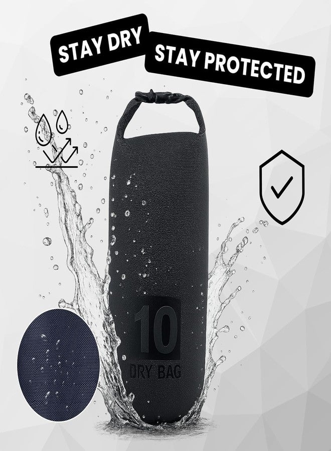 Cyrox Dry Bag Waterproof Backpack 5L/10L/15L/20L, Heavy Duty Roll Top Sack for Kayaking, Hiking, Camping, Boating, Rafting, Durable, Lightweight, Floating Gear Bag for Outdoor Travel (1Pcs) (10L) - Image 3