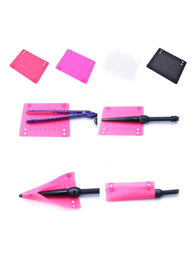 globalstar Globalstar Curling And Hair Iron Heat Resistant Silicone Pink Mat BS-L27  - Image 4