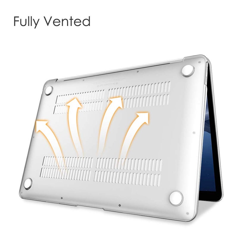 Fintie Case for MacBook Air 13 Inch A2337 (M1) / A2179 / A1932 (2022 2021 2020 2019 2018 Release) - Snap On Hard Shell Case Cover for MacBook Air 13 Retina Display with Touch ID (Crystal Clear) - Image 5