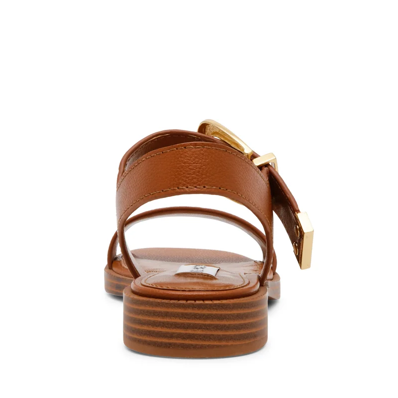ستيف مادن ISLA04S1-247 Dark Brown Women's Flat Sandals