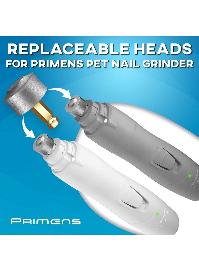 Primens Professional Dog Nail Grinder Replacement Head (Pack Of 3 Bits)  Diamond Replaceable Tip For Pet Claw Grooming, Spare Grinding Wheel For Large, Medium & Small Dogs - Image 2